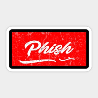 phish red vintage Sticker
